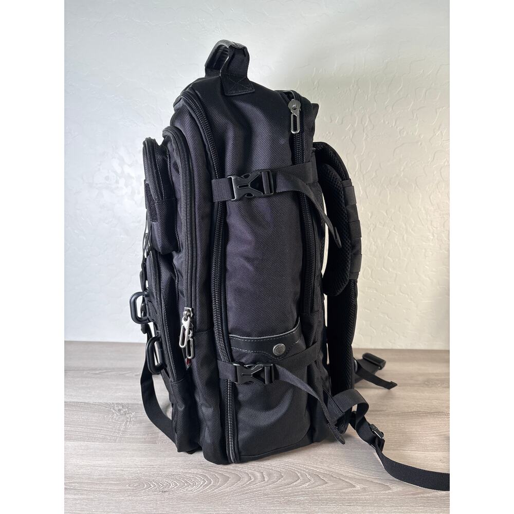 WITZMAN B688 Black Carry On Travel Backpack for Men Large Convertible 45L - Picture 5 of 8